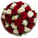 bouquet of red and white roses. Kenya