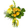 Yellow bouquet of roses and chrysanthemum. Kenya